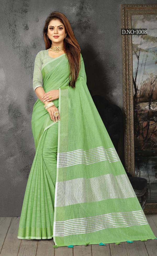 Sangam Karigiri Designer Linen Saree